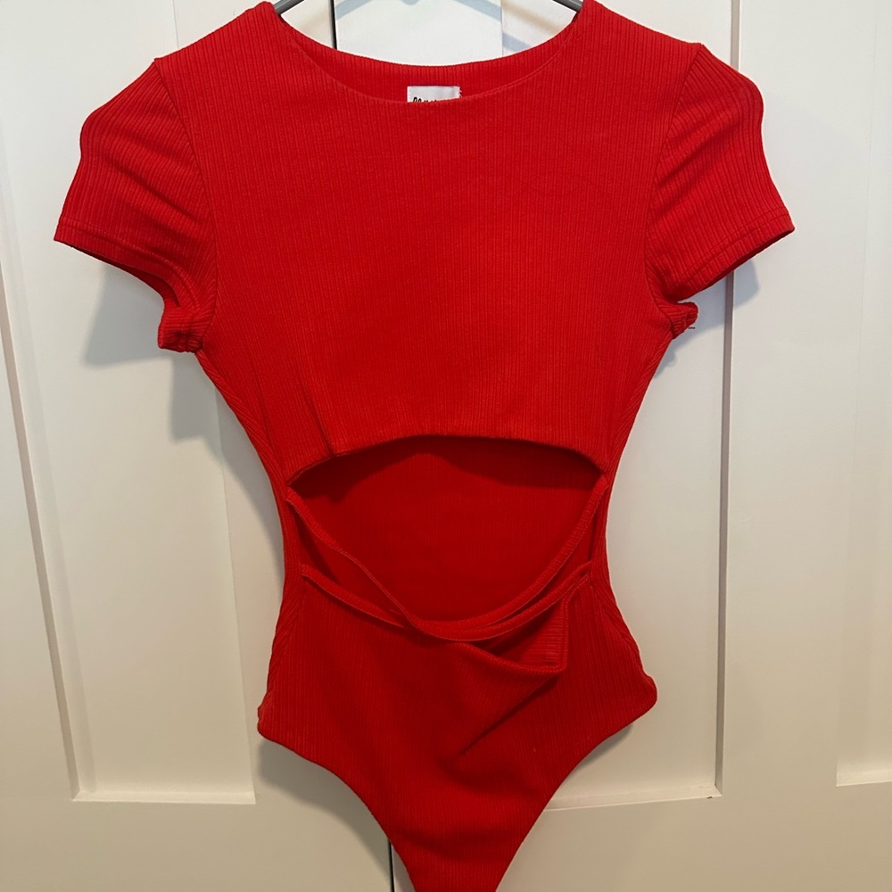 Red Princess Polly bodysuit